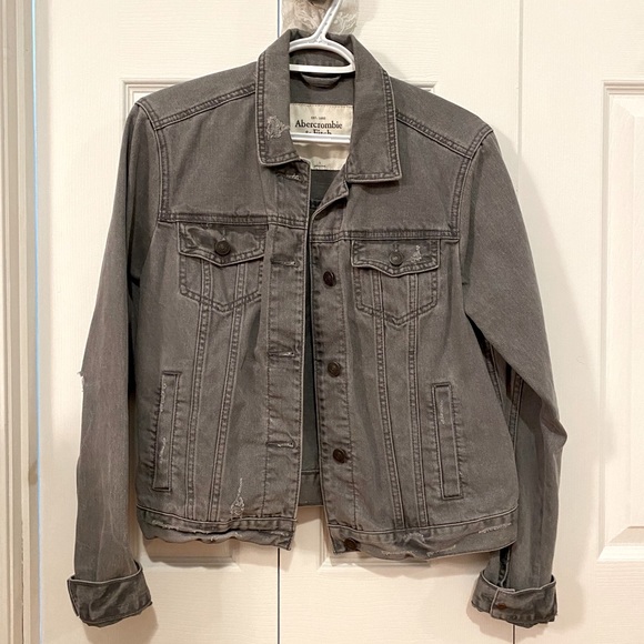 Abercrombie & Fitch Jackets & Blazers - ABERCROMBIE & FITCH | Grey Jean Jacket
